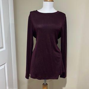 Motherhood maternity sweater long sleeve with belt on the back